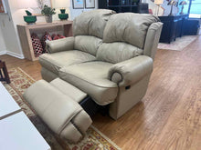 Leather Reclining Loveseat