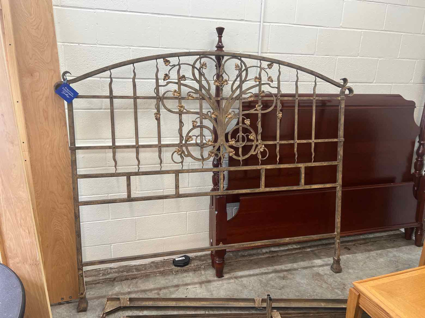 King Antiqued Bronze Headboard