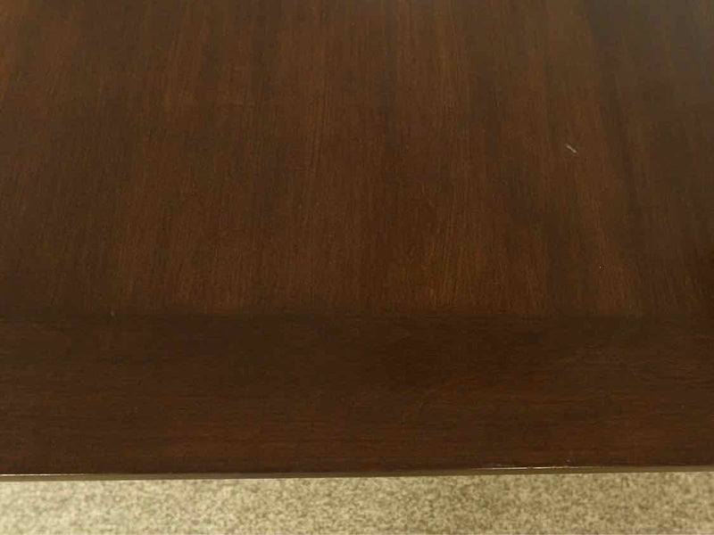 Espresso Finish Handmade Contemporary Dining Table with 2 15" Leaves