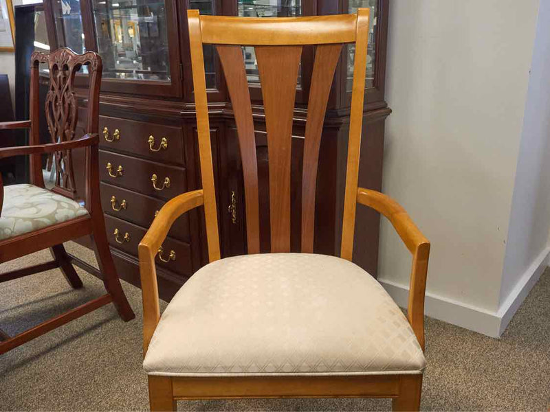 Stanley 'Capri' 2 Tone Maple & Mahogany Table & 6 'Capri' Chair Set