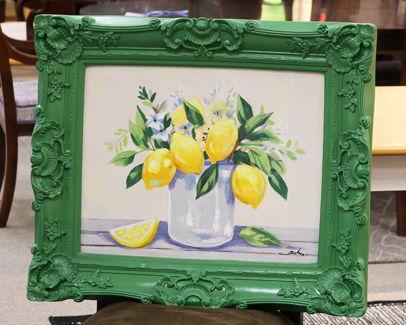 Lemons in Vase Acrylic Painting