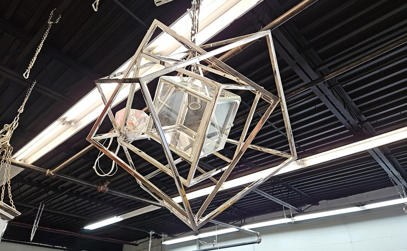 Visual Comfort 'Small Cubist' Chandelier by Kelly Wearstler