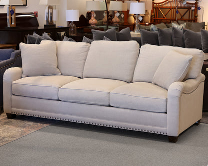 Rowe 3-Cushion 89" Sofa in Performance Linen