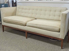 Beige Boiler Custom Sofa with Tufted Back