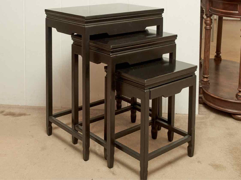 Bombay Co.  Asian Inspired Set of 3 Nesting Side Tables