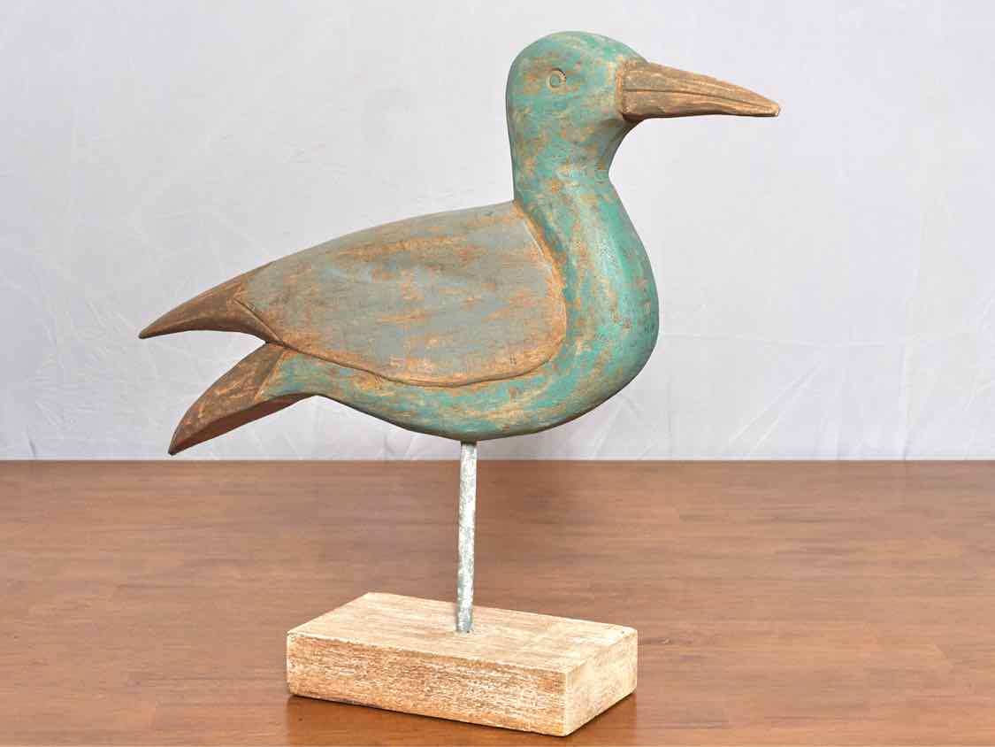 Natural Wood Shore Bird On Stand