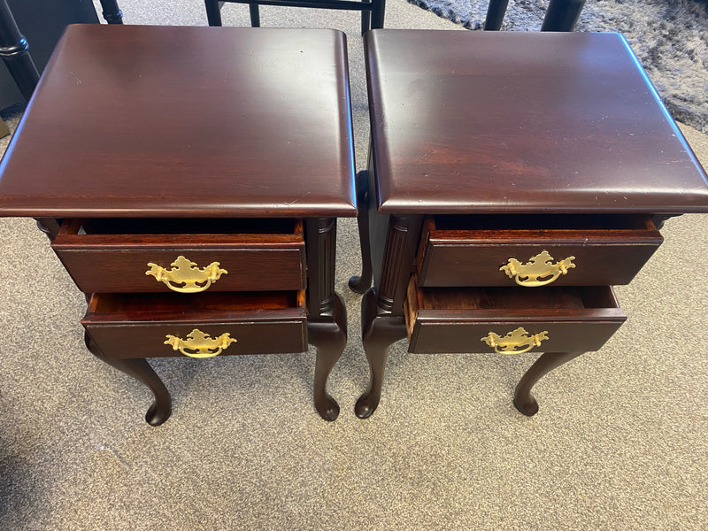 Pair of Paine Furniture Mahogany Nightstands