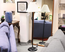 Hubbardton Forge Floor Lamp with Linen Shade