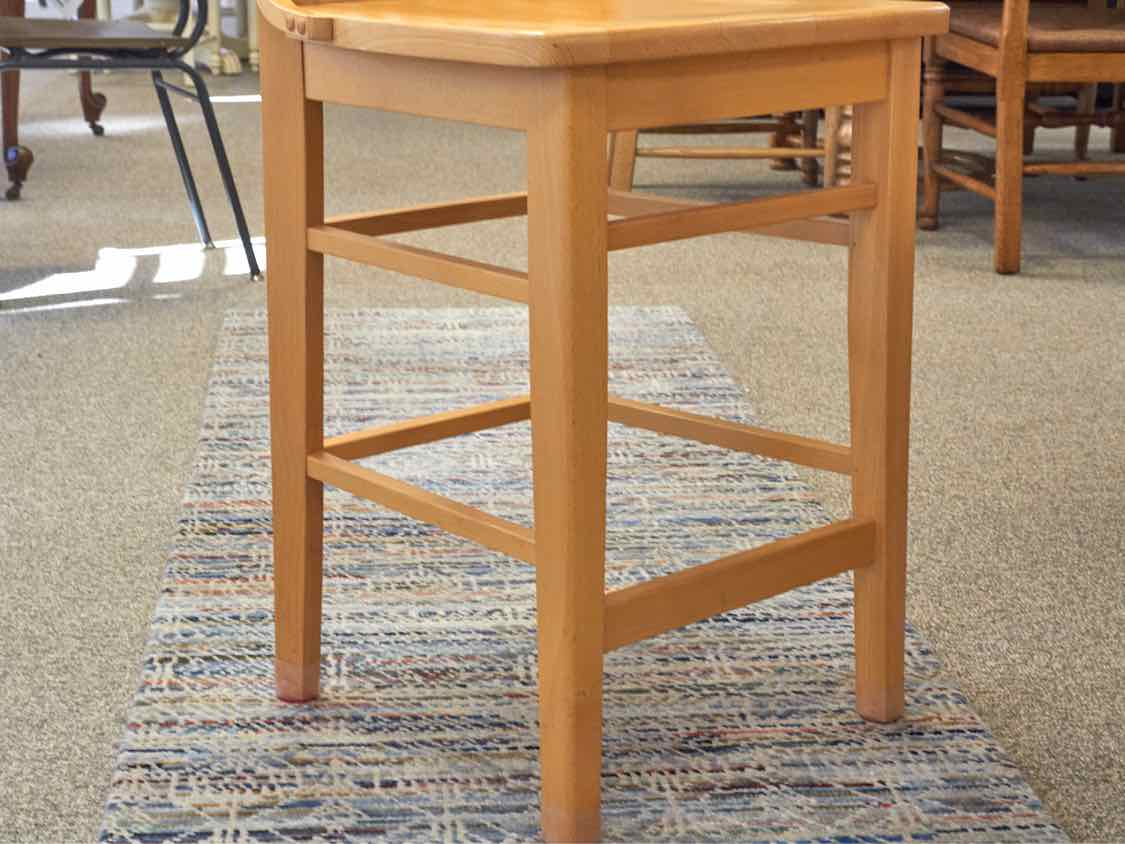 Pair of Eastern Butcher Block Maple Counter Stools