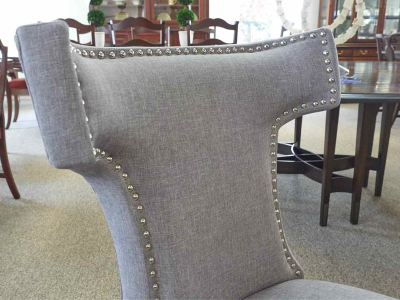 Pair of Contemporary Side Chairs in Grey