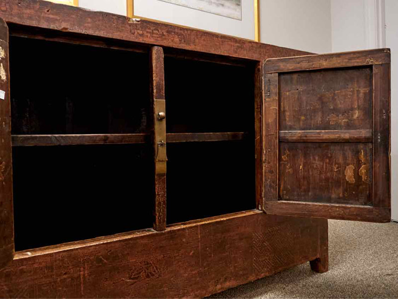 Rustic Asian Plank Top Console