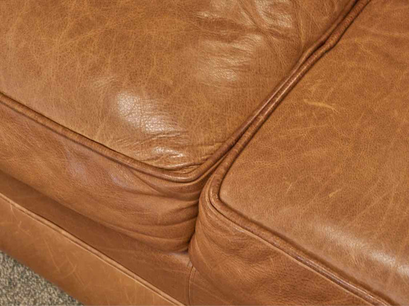 Ethan Allen 'Conor' Leather Sofa