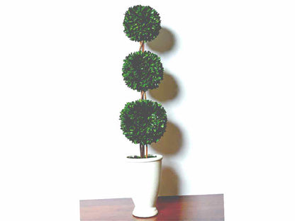 Preserved Boxwood Triple Topiary