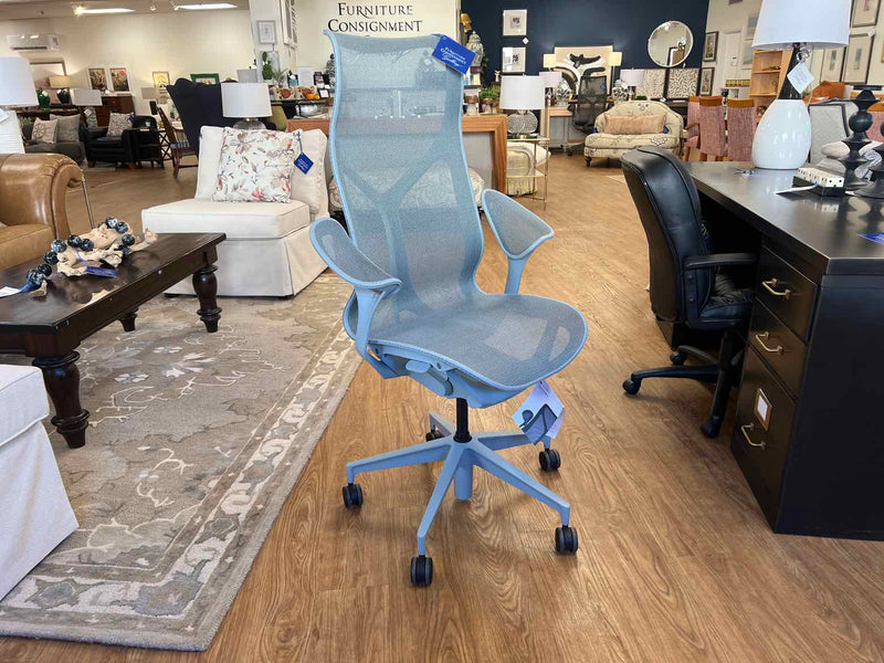 Herman Miller Mesh Office Chair in Light Smokey Blue