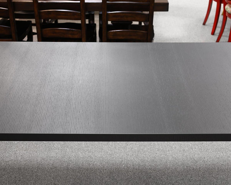 B&B Italia Max Alto Abseo Dining Table in Brushed Black Oak