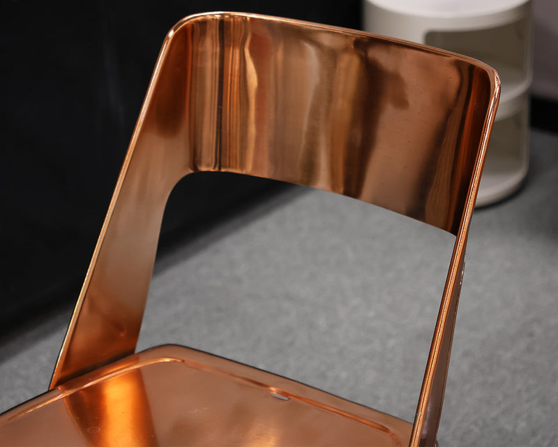 Anthropologie Metal Desk Chair in Copper Finish