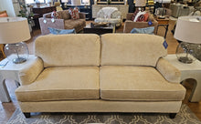 Miles Talbot Performance Velvet Sofa in Ecru