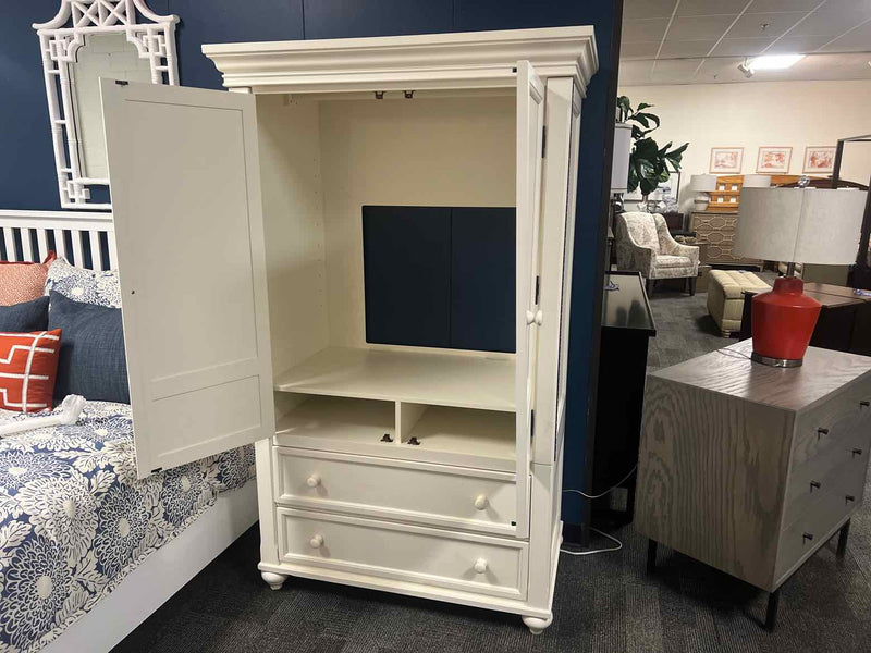 Klaussner White Armoire