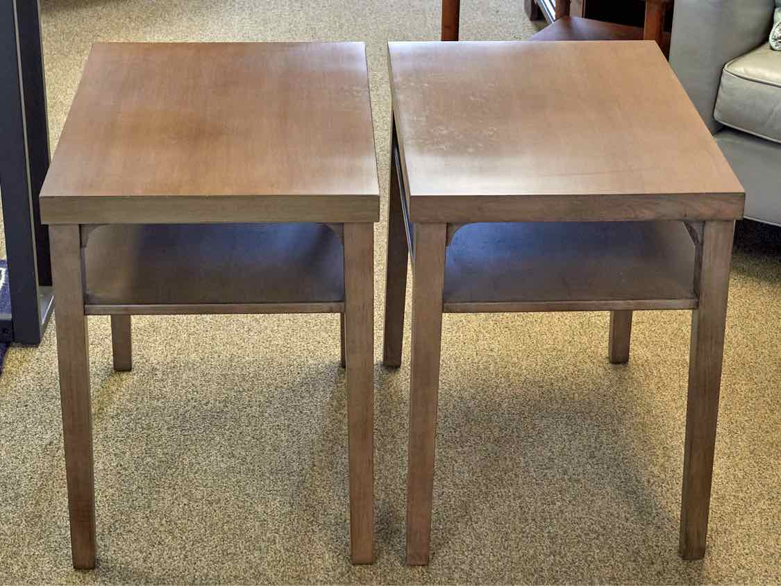 Pair of Sherrill Furniture Rub Through Fnish  Side Tables