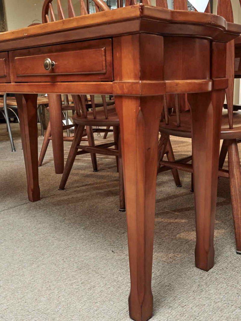 Broyhill Cherry 2 Drawer Sofa Table Console