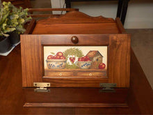 Stained Wood' Harvest Appler' Bread Box