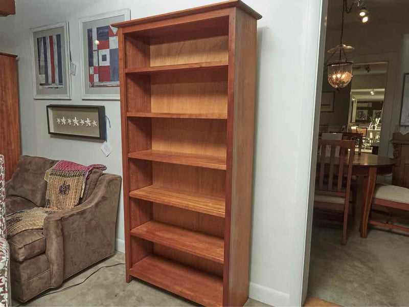 Solid Cherry 5 Shelf Bookcase