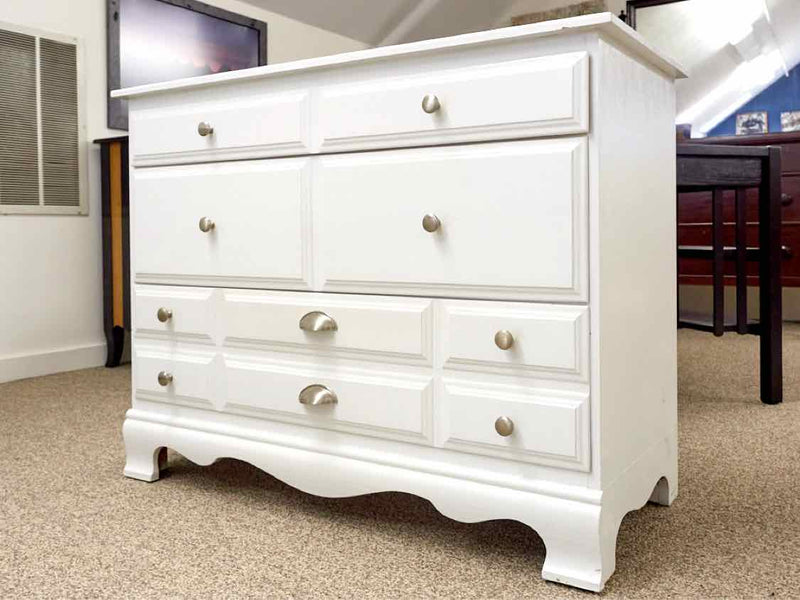 White Three Drawer Dresser