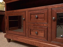 Kloter Farms Custom  Cherry 2 Glass Door 2 Drawers  Media Furniture