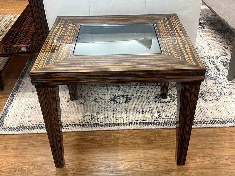 Lexington Furniture 'Ritz' Macassar Ebony Side Table by Nicole Miller