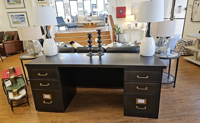 Restoration Hardware Double Pedestal Desk