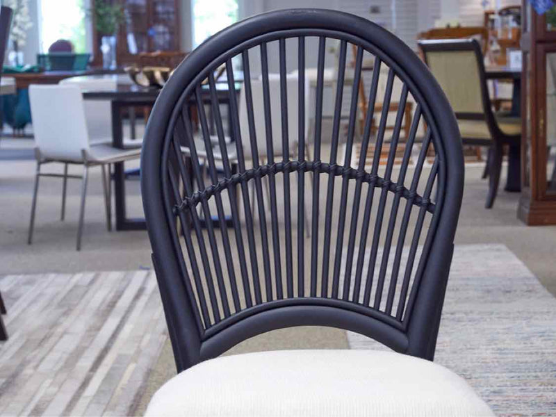 Set of Four King Rattan Dining Chairs