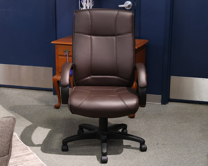 Brown Office Chair in Eco-Leather