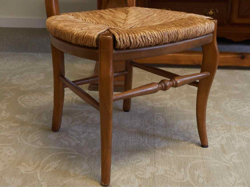 Set of 8 Rustic Ladder Back Dining Chairs