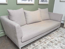 Italia  "Heather Grey' Bench Cushion 3 Back Cushions Sofa