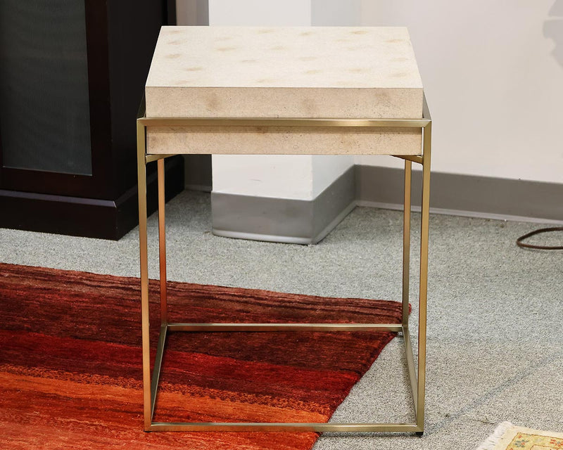 Inda Accent Table in Brass Finish