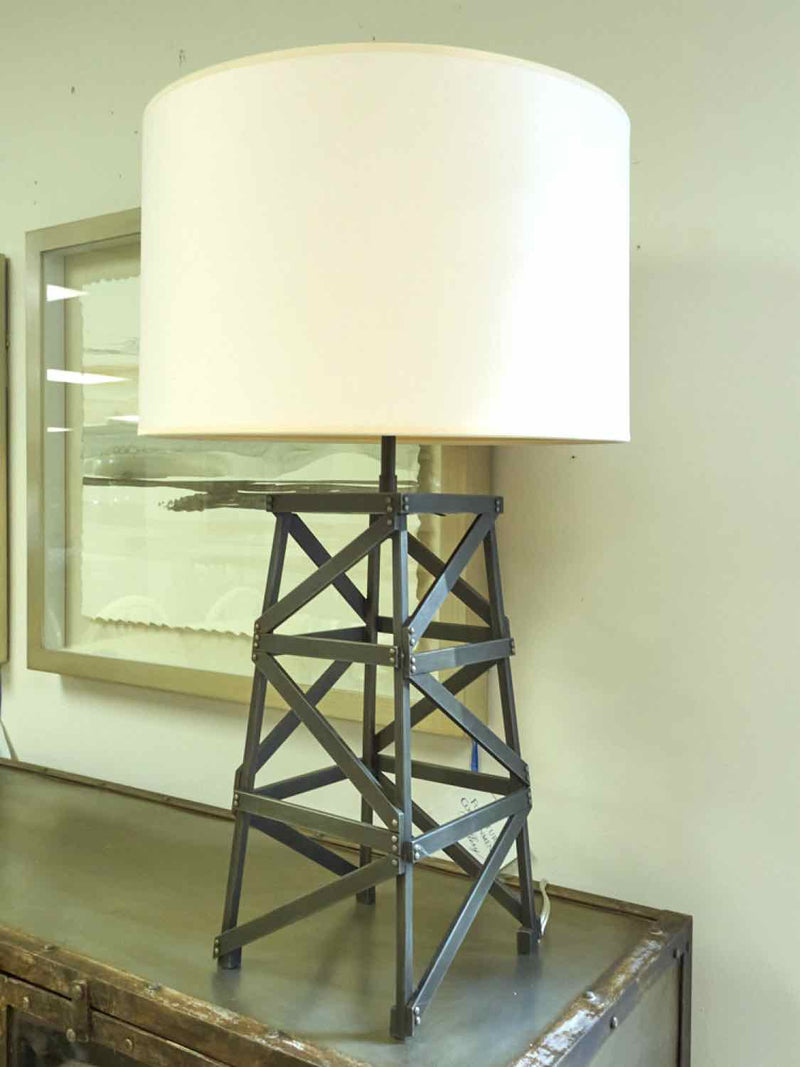 Pair of Industrial Tower Table Lamps