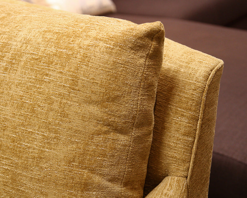 Fairfield 90" 3-Cushion Sofa in Golden Wheat Cenille