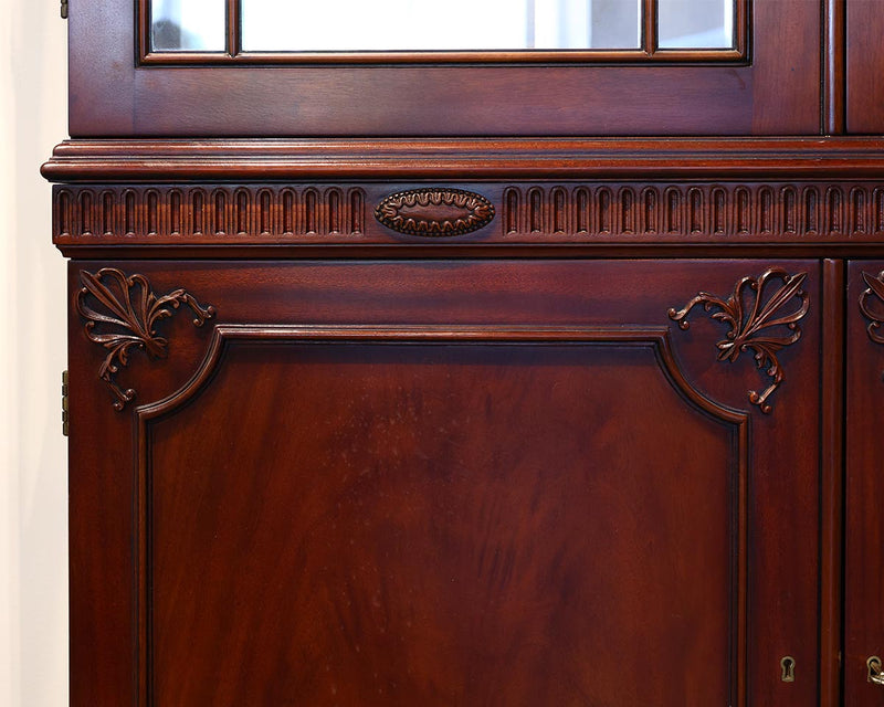 Stuart Swan Mahogany Chippendale Display Cabinet