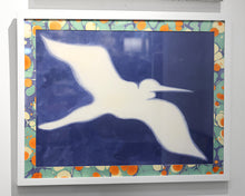 "Egrets Flight II" Print in White Shadowbox Frame