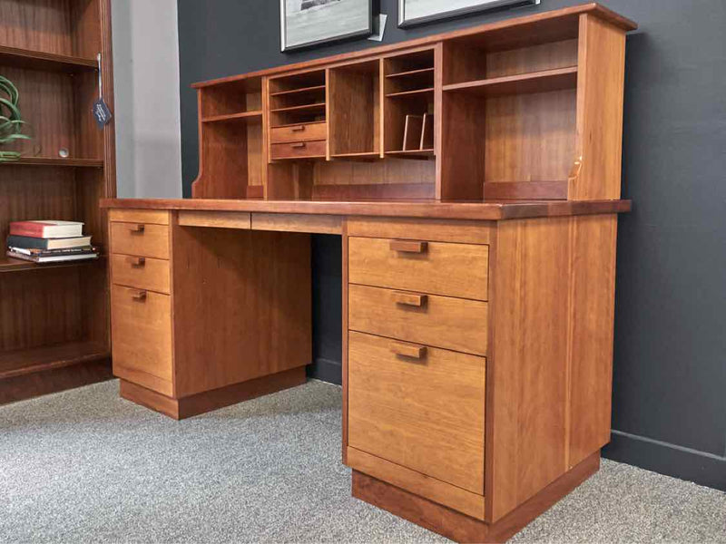 Charles Webb MCM Cherry Two Piece Desk