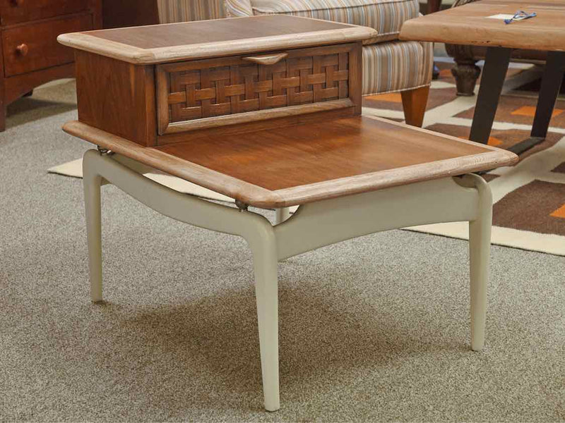 Lane Furniture Walnut Stepback Table