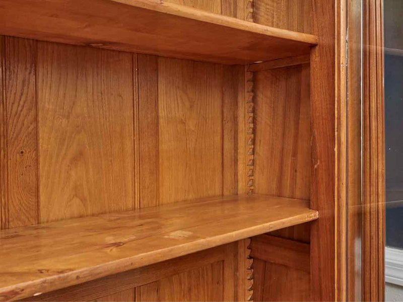 Library Display Cabinet in Pecan Finish