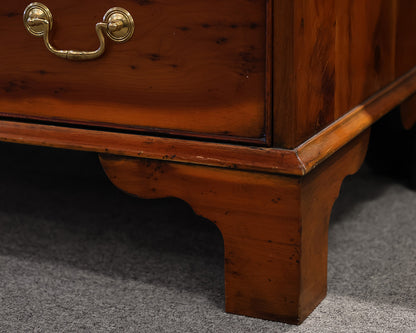 Southhampton Secretary Desk with Glass Hutch in Yewood