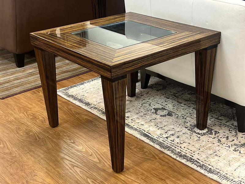 Lexington Furniture 'Ritz' Macassar Ebony Side Table by Nicole Miller