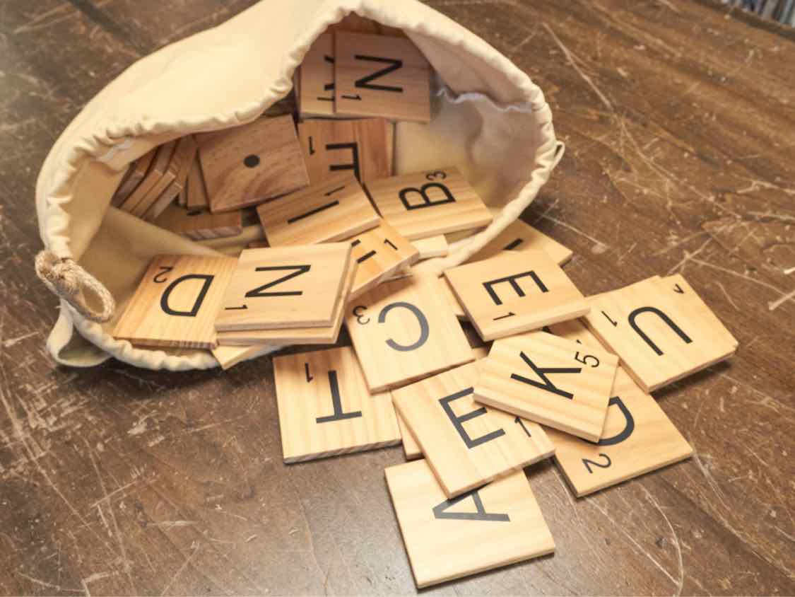 Restoration Hardware Giant  Scrabble Board Wall Decor