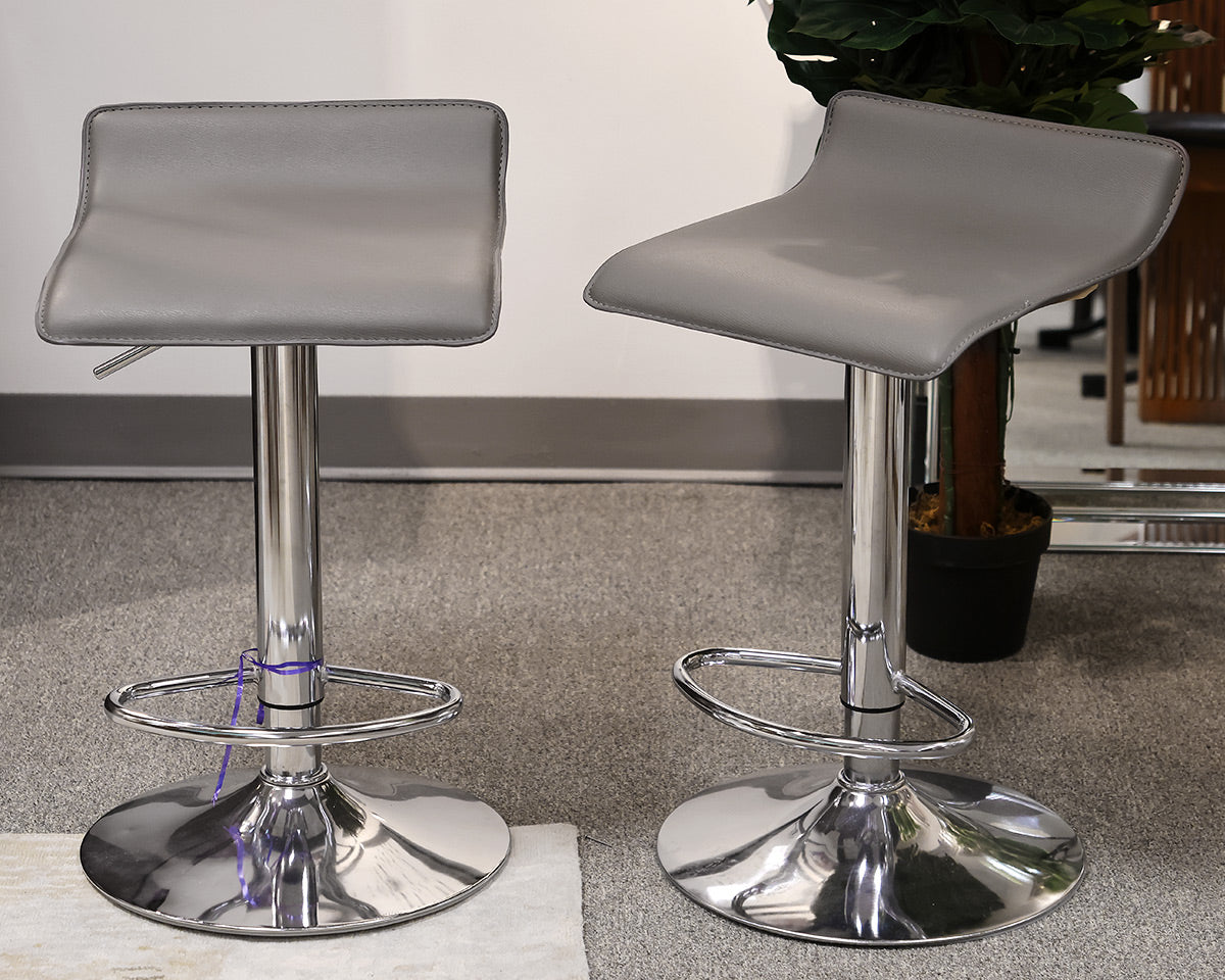 Pair of Swivel Adjustable Counter Stools