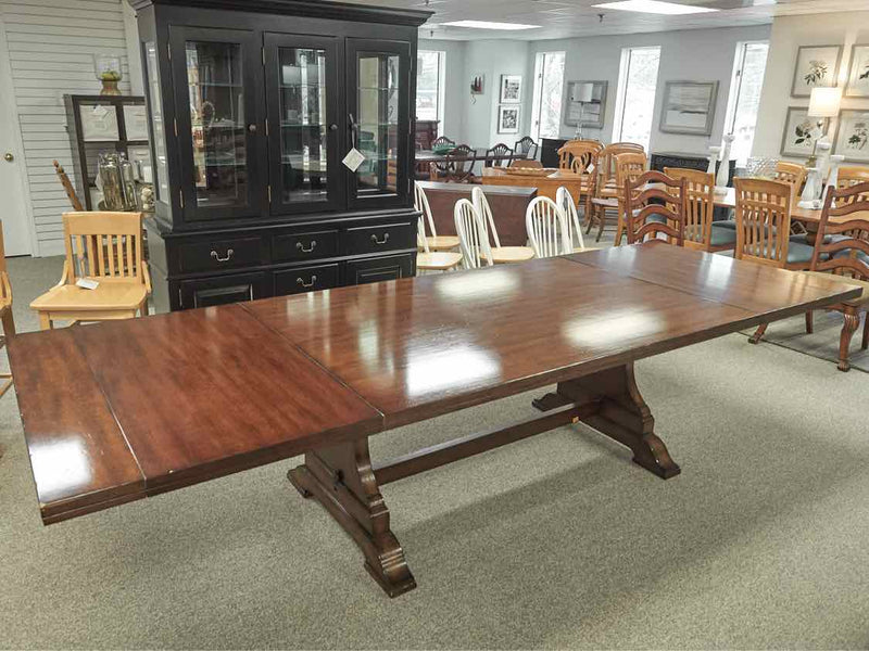 Woodbridge Walnut Trestle  Dining Table with 2 Extensions