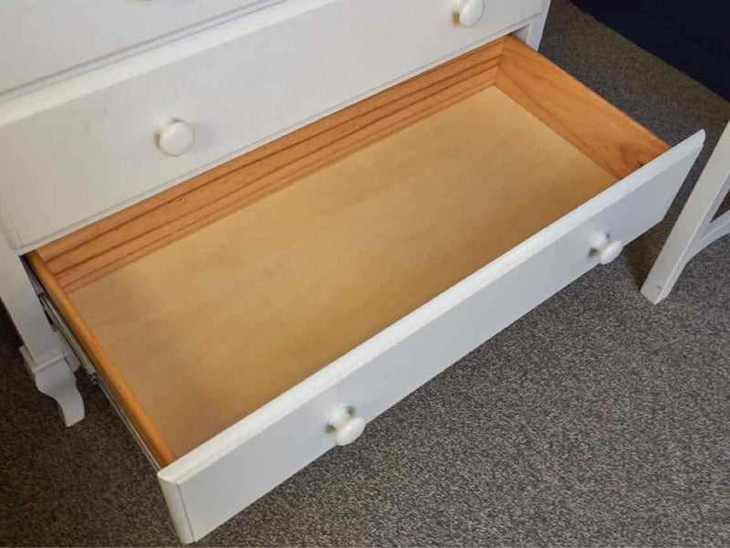 White Four Drawer Chest