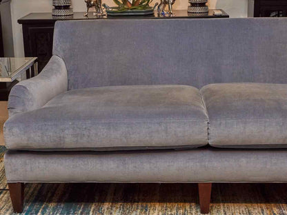 Lee 'Georgian Revival Blue ' Performance Velvet Upholstered Sofa