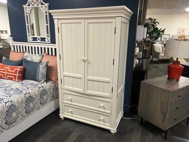 Klaussner White Armoire